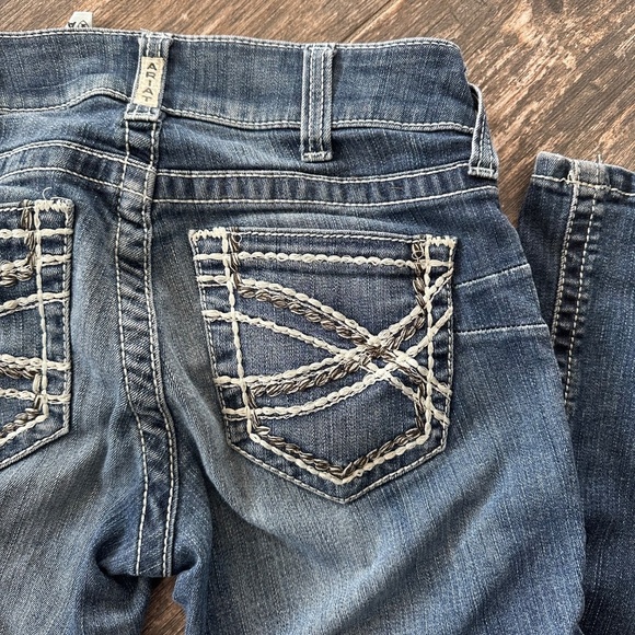 R.E.A.L. Mid Rise Stretch Entwined Boot Cut Jean - Size 26 - Picture 7 of 8